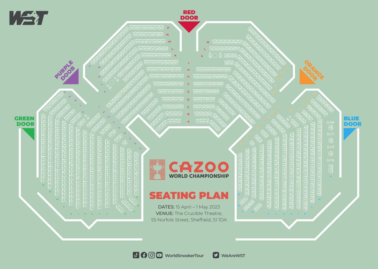 World Events April 18th 2023 2023 Cazoo World Snooker Championship Tickets Tue 18 Apr 2023 Doors
